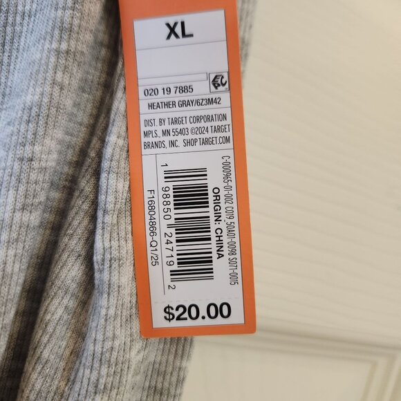 Colsie Women's Ribbed Pajama Pants Lounge Pants Heathered Gray XL NWT - Picture 7 of 11